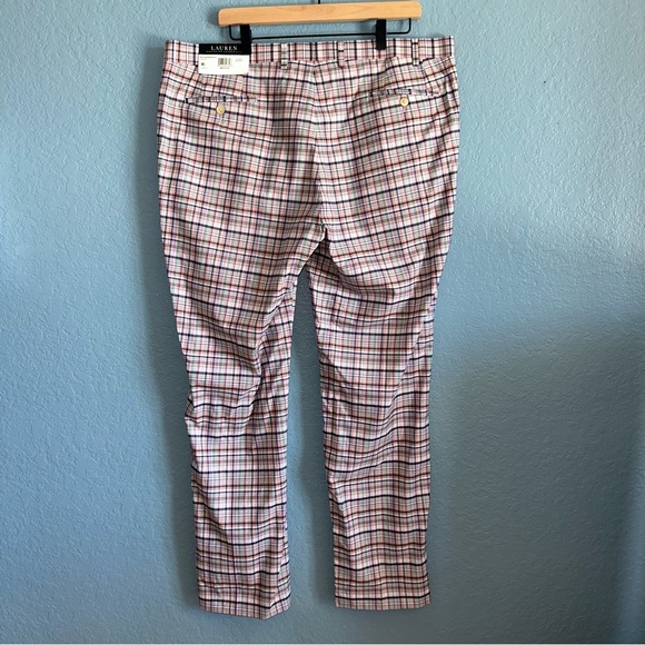 Lauren Ralph Lauren Ultraflex Plaid Dress Pants 40x32 Classic Fit NWT - Picture 3 of 9